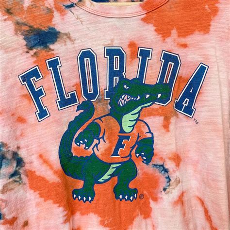 Tie Dye Florida Gators Long Sleeve T Shirt Etsy