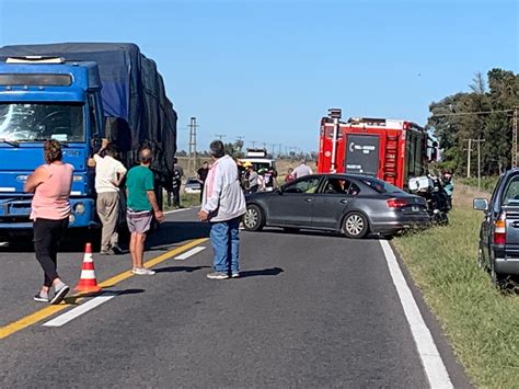 Triple Choque En Ruta 3 Camino A Cascallares Video Lu24