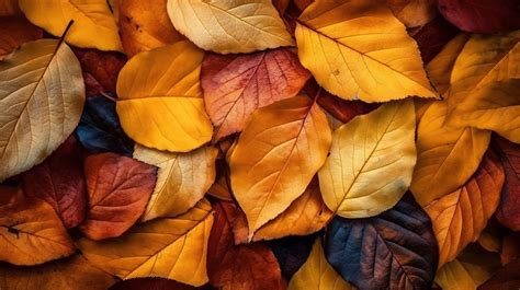 Vibrant Fall Foliage Texture Background Autumn Leave Maple Maple