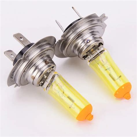 100W 90W 12V Bright Golden Yellow Car Halogen H7 Headlight Bulb Auto