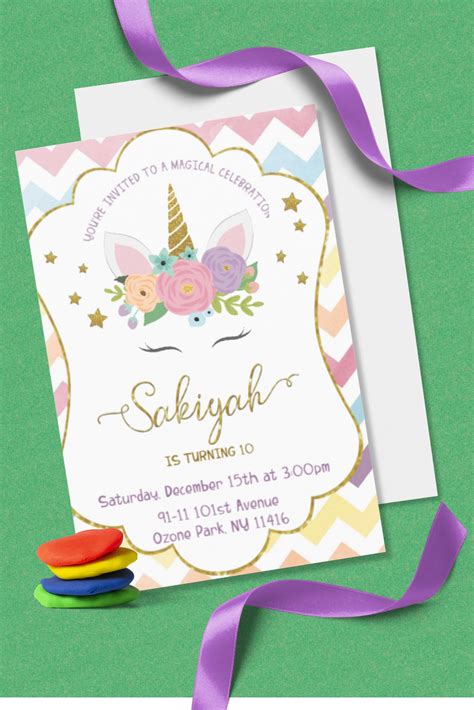 Pin By Write Fairy On Unicorn Magical Party Invitations Youre