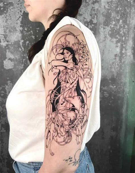 Diana Goddess Of The Hunt Tattoo