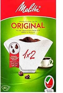 Melitta Coffee Filter 1x2 80 Coffee Filters Original White Buy