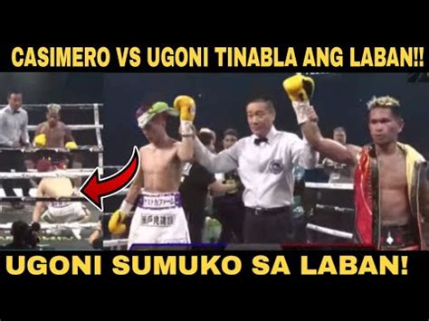 CASIMERO VS YUKINORI UGONI DRAW ANG RESULTA SA LABAN UGONI SUMUKO SA