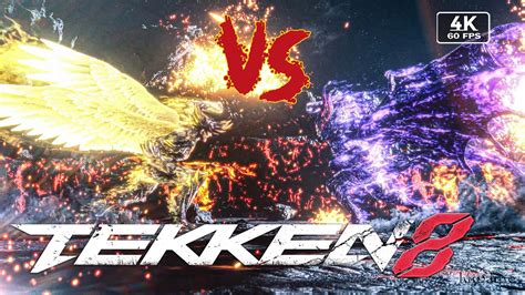 Tekken 8 Angel Jin Vs True Devil Kazuya Gameplay 4k 60fps Pc No