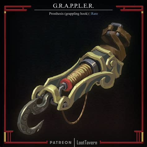 [OC] [Art] G.R.A.P.P.L.E.R - Prosthesis (grappling hook), uncommon -A ...