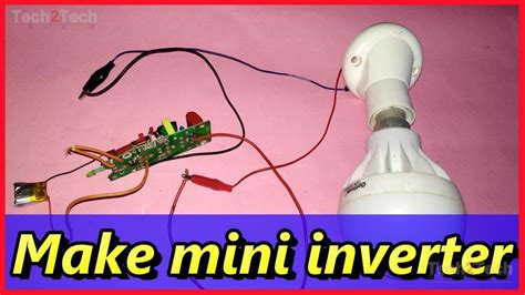 Make Mini Inverter For Mosquito Bat Very Easy At Home Dc To Ac Converter Transformerless Power