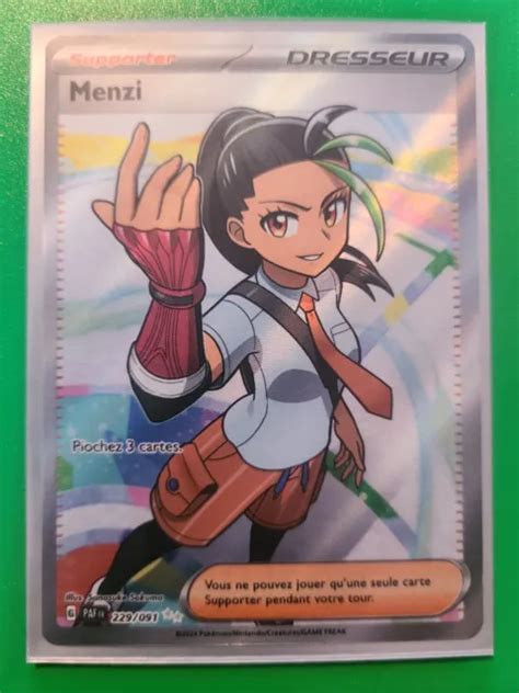 Carte Pok Mon Menzi Full Art Destin Es De Paldea Fr Neuf Eur