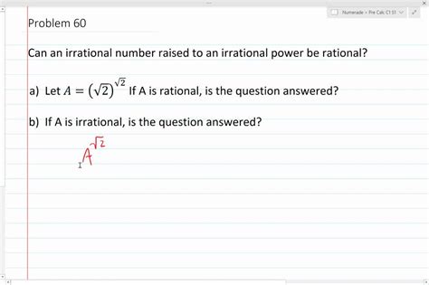 Solved Consider A The Rational Numbers 𝐐 And B The Irrational Numbers 𝐐 Determine Whether