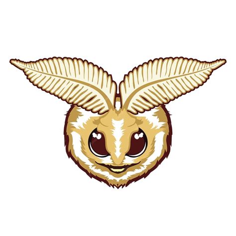 Premium Vector Poodle Moth Face Vector Illustration In Cute Cartoon