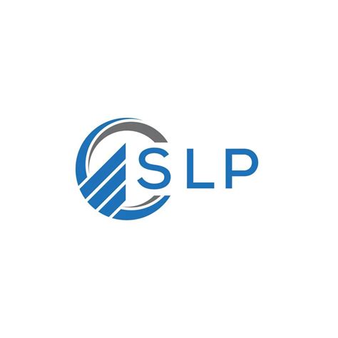 SLP Flat accounting logo design on white background. SLP creative ...