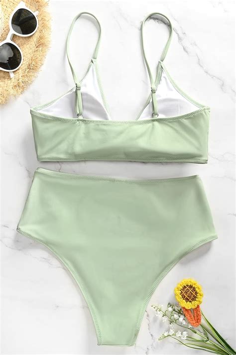 Amazon XUNYU High Waisted Bikini Set For Women Swimsuits Push Up Tie Knot Swimwear Two