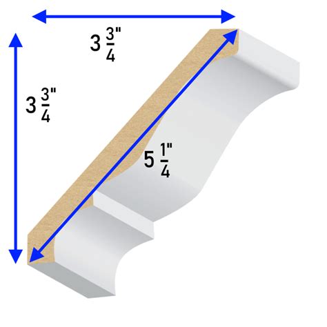 Colonial Mdf Crown Moulding 916 X 5 14 Mouldingbase