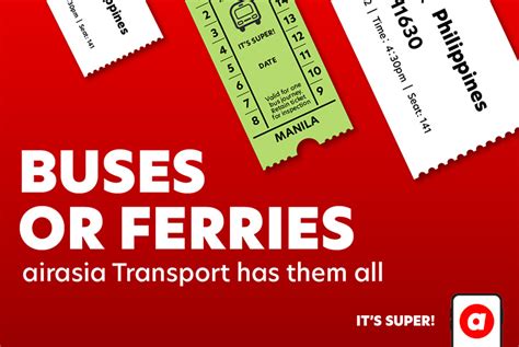 You Can Now Book Bus And Ferry Tickets On The Airasia Super App Here S