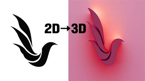 How to make 2D to 3D logo by using Illustrator and Cinema 4D #C4D # ...