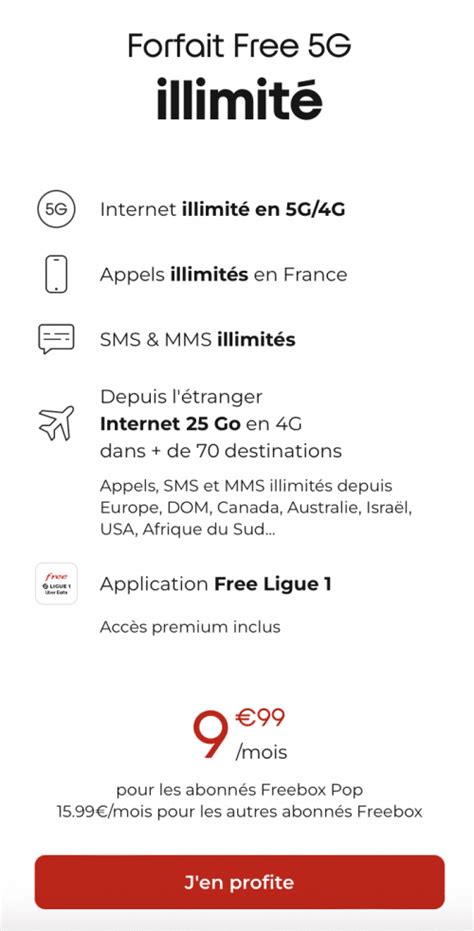 Forfait 4G illimité comparatif des offres mobiles Avril 2024