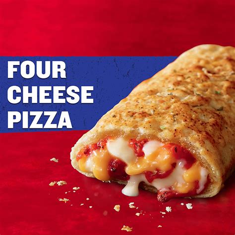 Hot Pockets Four Cheese Pizza Parmesan Cheddar Provolone And Mozzarella Cheese With Garlic