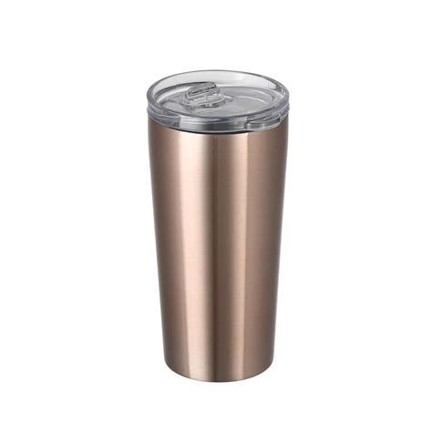 Mainstays Stainless Steel 16 Oz Rose Gold Tumbler Gold Tumbler Tumbler Mainstays