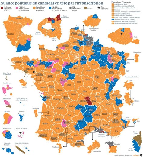 Législatives Les Cartes Du Vote Au Premier Tour Des élections La Croix