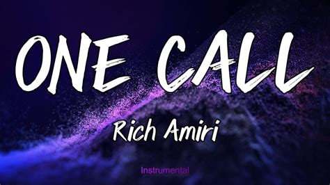 One Call Rich Amiri Instrumental Youtube