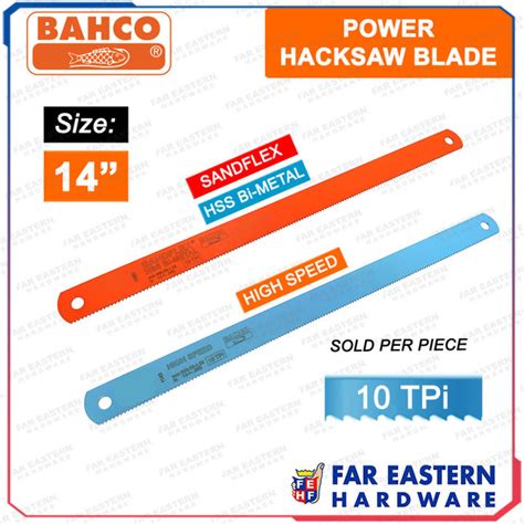 Bahco Power Hacksaw Blade Sandflex Hss Bi Metal High Speed X