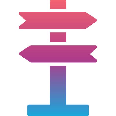 Direction sign Generic Flat Gradient icon