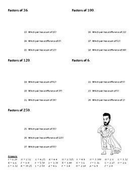 Intro To Factoring Trinomials Joke Worksheet By Math Joke Worksheets By