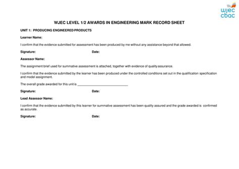 WJEC Engineering: Unit 2 Producing Engineering Products | Teaching ...