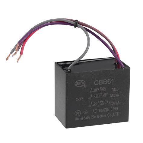 Uxcell Uf V Ac Wires Cbb Ceiling Fan Capacitor Pack