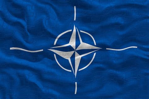 Premium Photo National Flag Of Nato Background With Flag Of Nato