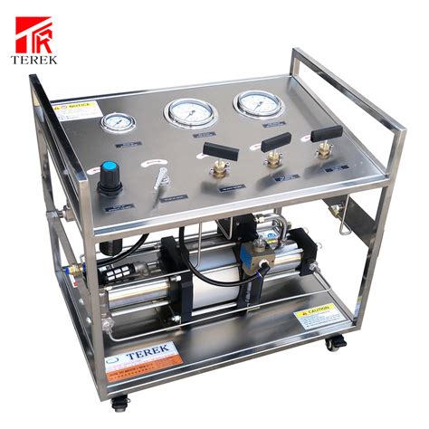 Terek Brand High Flow Pneumatic Oxygen Nitrogen Co2 Gas Booster Filling Pump System Max 480 Bar