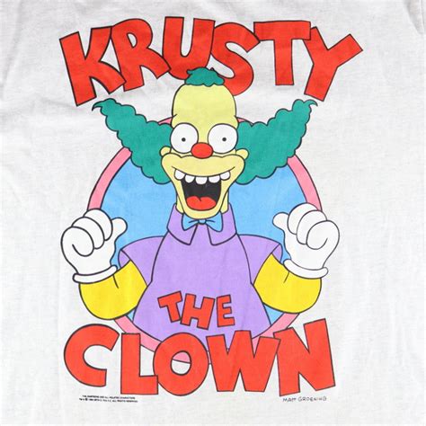 Vintage 1994 Krusty The Clown The Simpsons Shirt Etsy