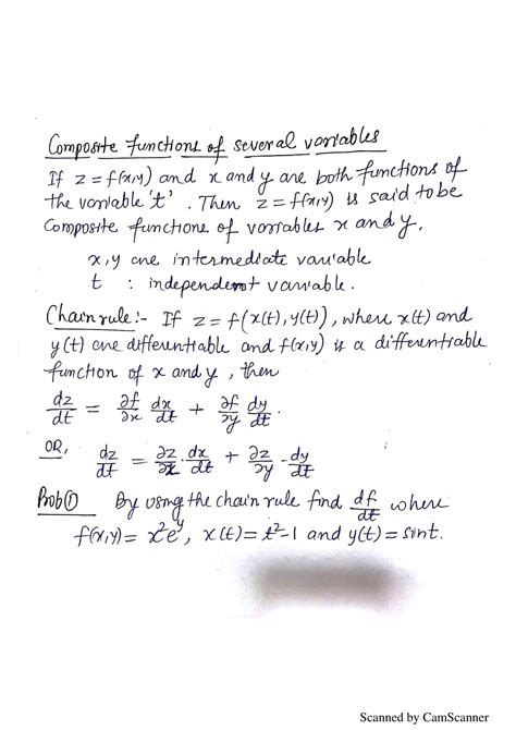 Chain Rule Implicit Differentiation Multivariable Calculus Studocu