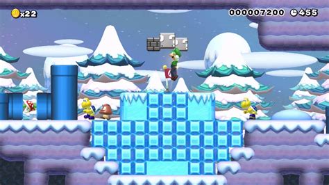 Nsmbu Snow Theme In Super Mario Maker Mario Making Mods Mod Mondays