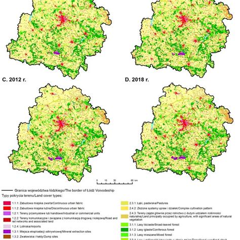 Rys Mapa Wojew Dztwa Dzkiego Na Podstawie Danych Codgik