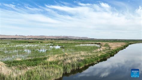 Luftaufnahme Des Ulan Suhai Sees In Der Inneren Mongolei China Org Cn