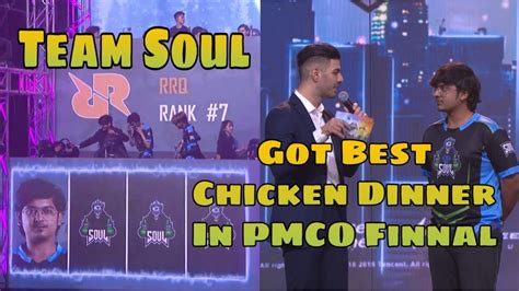 Team SOUL Got Best Chicken Dinner Of PMCO Global Finals Fall Split