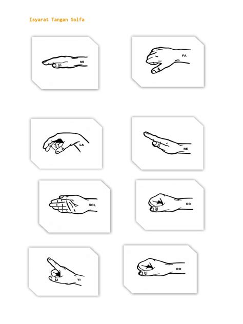 Isyarat Tangan Solfa Pdf