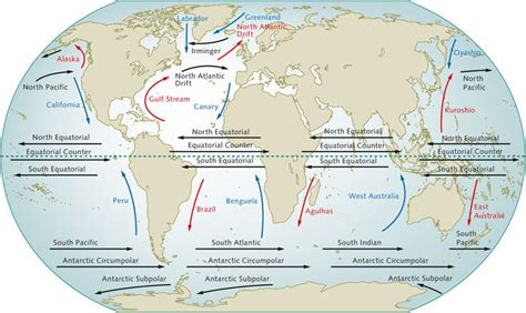 Ocean Currents Map For Kids