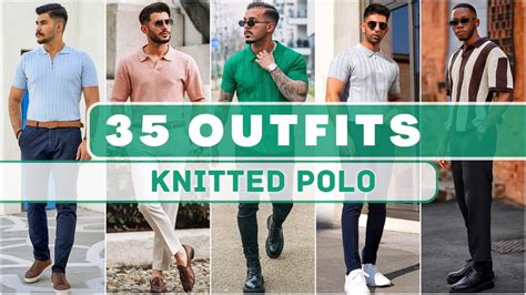 Knitwear Trend 35 Knitted Polo T Shirt Outfits For Men Spring 2023