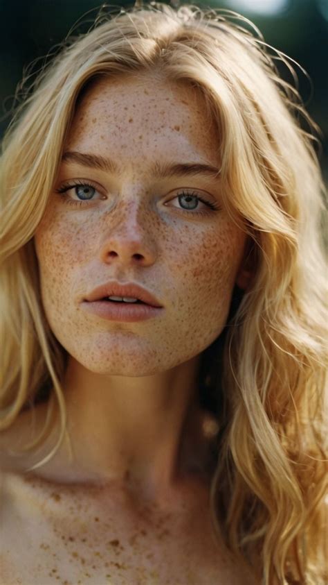 The Charm Of A Blonde And Her Freckles Em 2025 Loira Sardas
