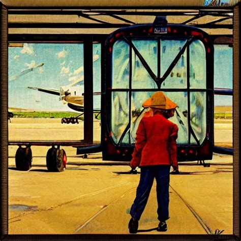 View Through An African Airport Of A Lockheed L Stable Diffusion