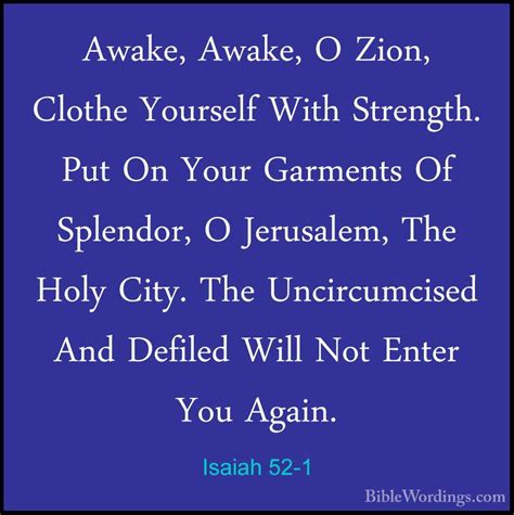 Isaiah 52 Holy Bible English