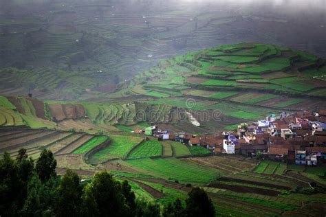 Aerial View Of Poombarai Village Kodaikanal Tamilnadu India Aerial View Of A Sponsored