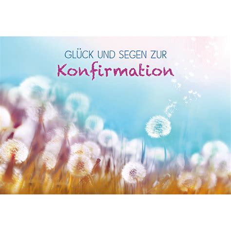 Gl Ckwunschkarte Gl Ck Und Segen Zur Konfirmation St Ck Jetzt