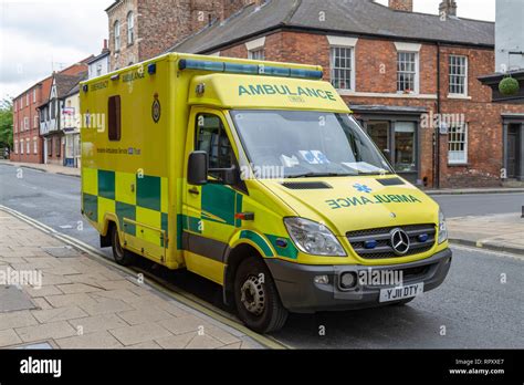 A Yorkshire Ambulance Service ambulance parked in the City of York, UK ...