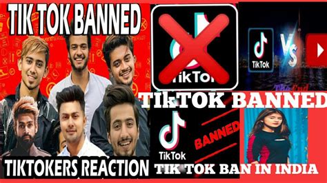 Tik Tokers Reaction On Tik Tok Ban Tik Tok Reaction On Tik Tok Banned