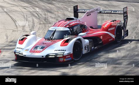 Porsche Penske Motorsports No 6 At The Imsa Race In The Long Beach