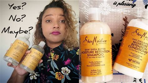 Shea Moisture Raw Shea Butter Rentention Shampoo And Conditioner Review Youtube