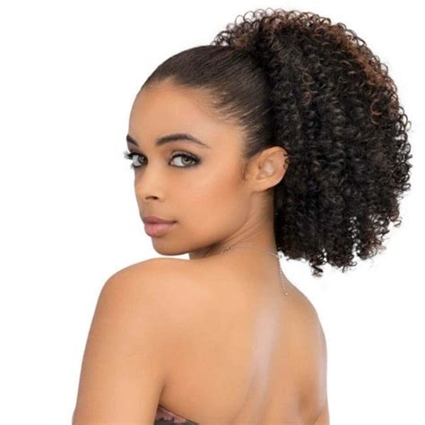 Drawstring Ponytail Kinky Curl 100 Human Hair